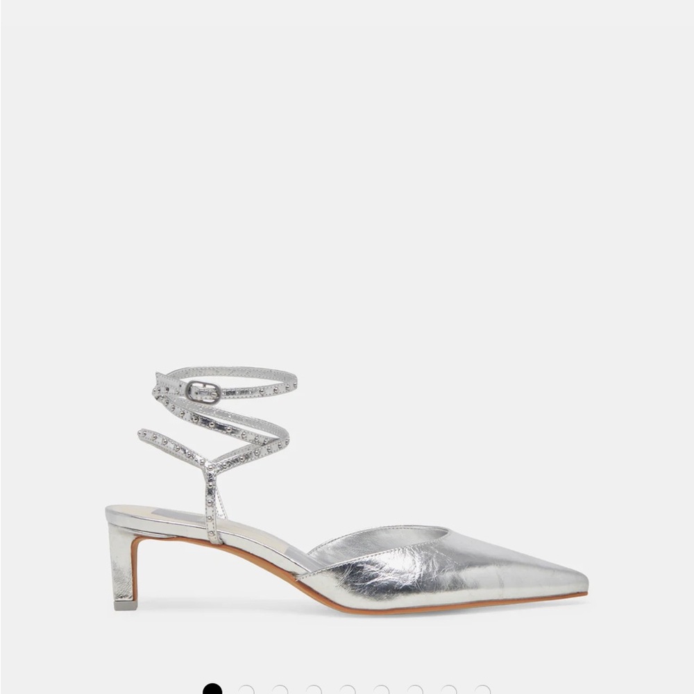 Dolce Vita Silver Pointed Toe Heels